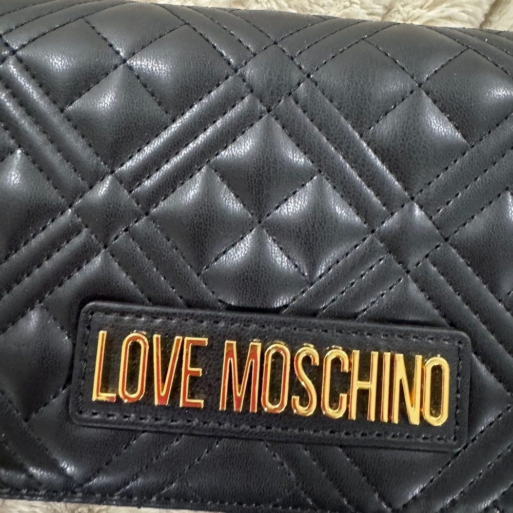 Love Moschino Black Quilted Crossbody Bag – NWT - Picture 2 of 12